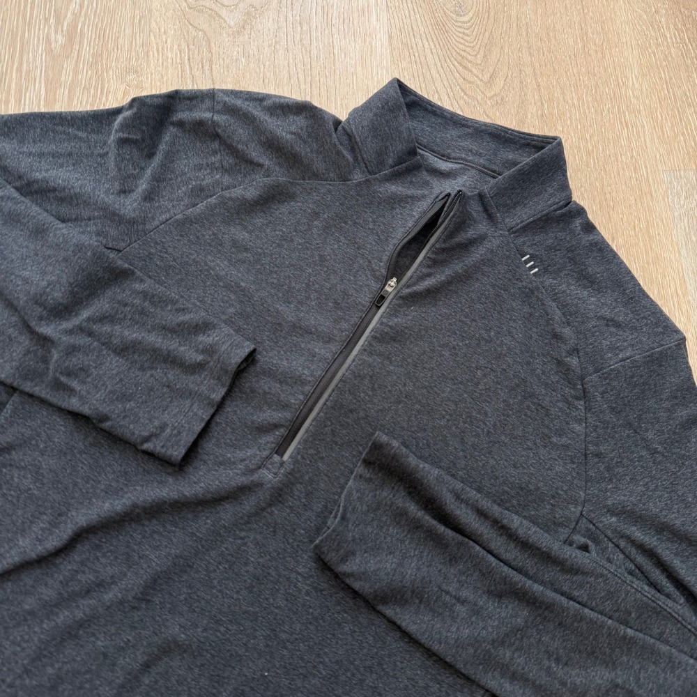 Lululemon Surge Warm Performance 1/2‎ Zip Pullover Mens Large Charcoal Heathered